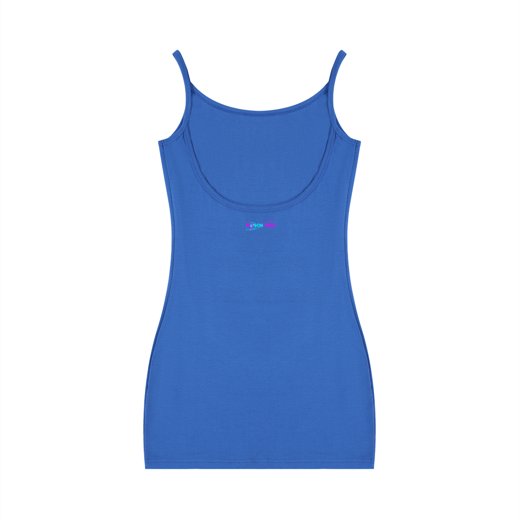 Maison Trixy Women's Solid Tight Sleeveless Dress