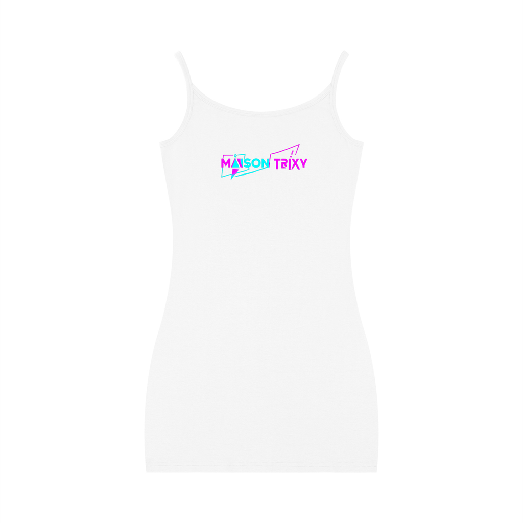 Maison Trixy Women's Solid Tight Sleeveless Dress