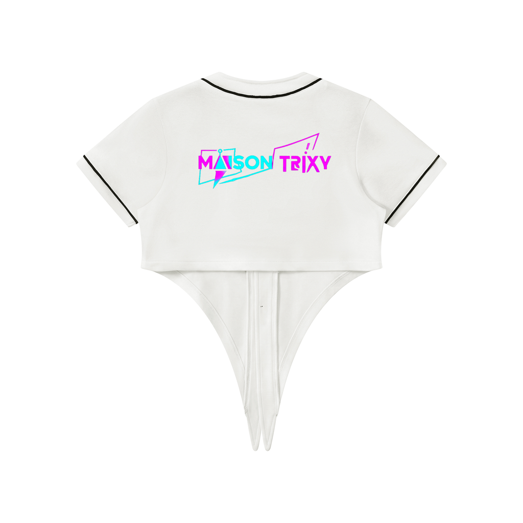 Maison Trixy Women's Piping Baseball Jersey
