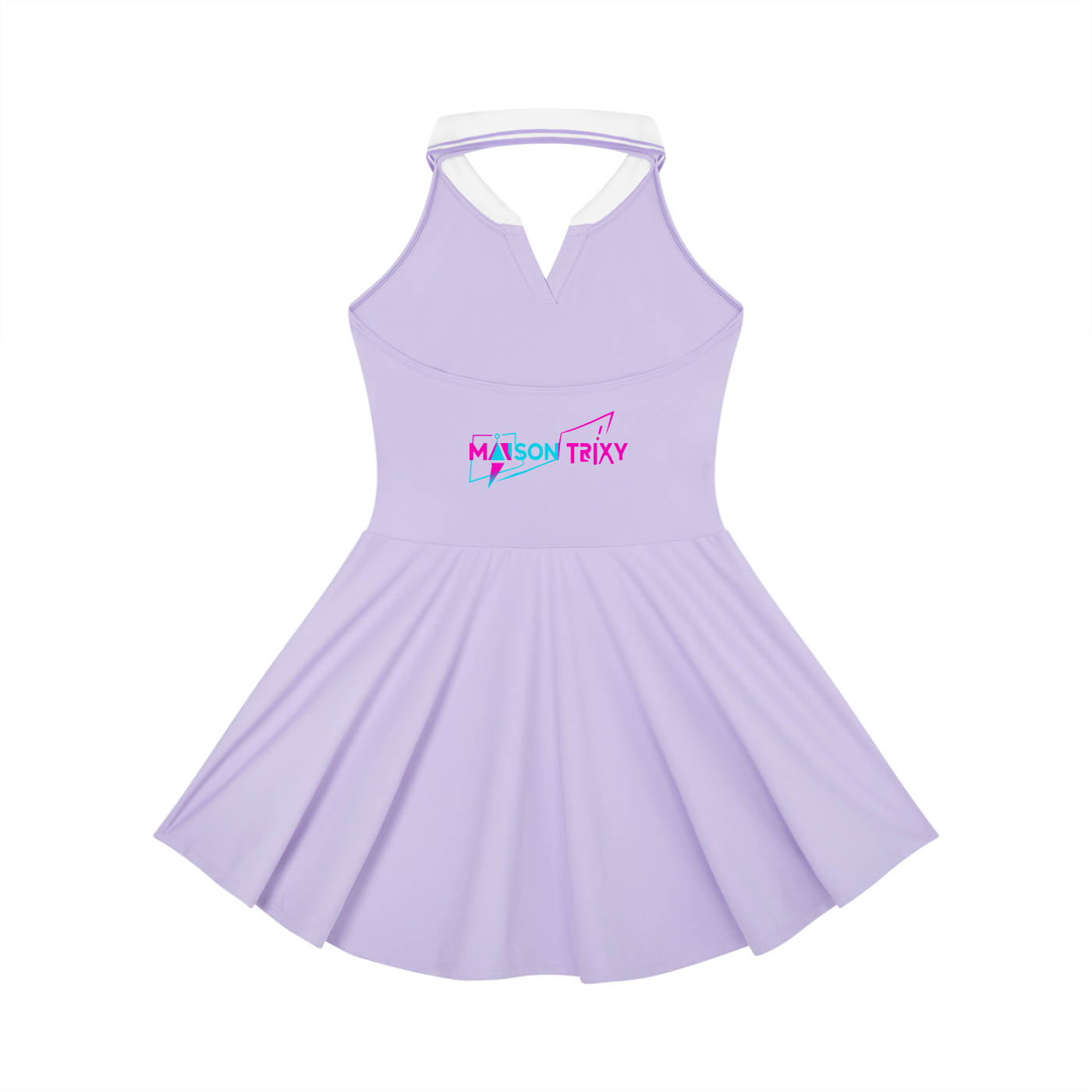 Maison Trixy Women's Collared Halter A-Line Tennis Dress