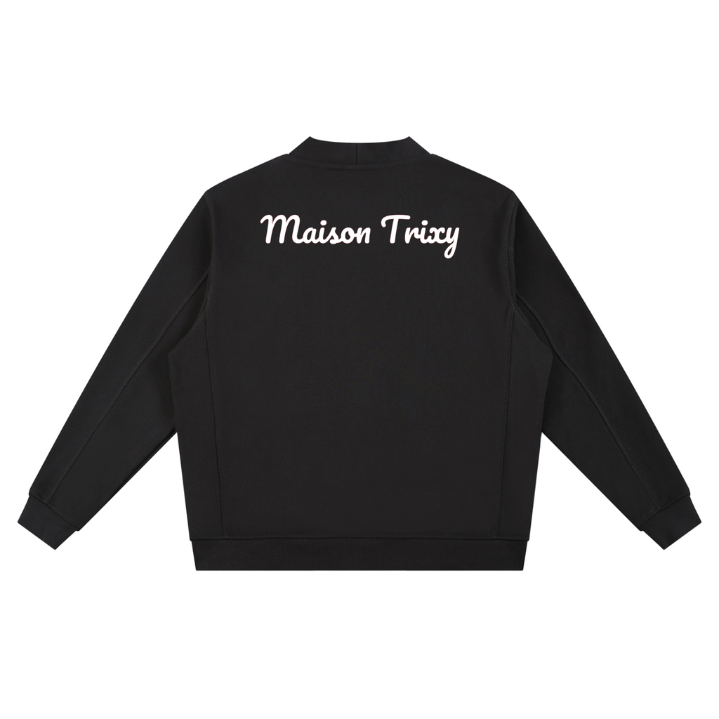 Maison Trixy Classic Essential Heavyweight Sweat Cardigan