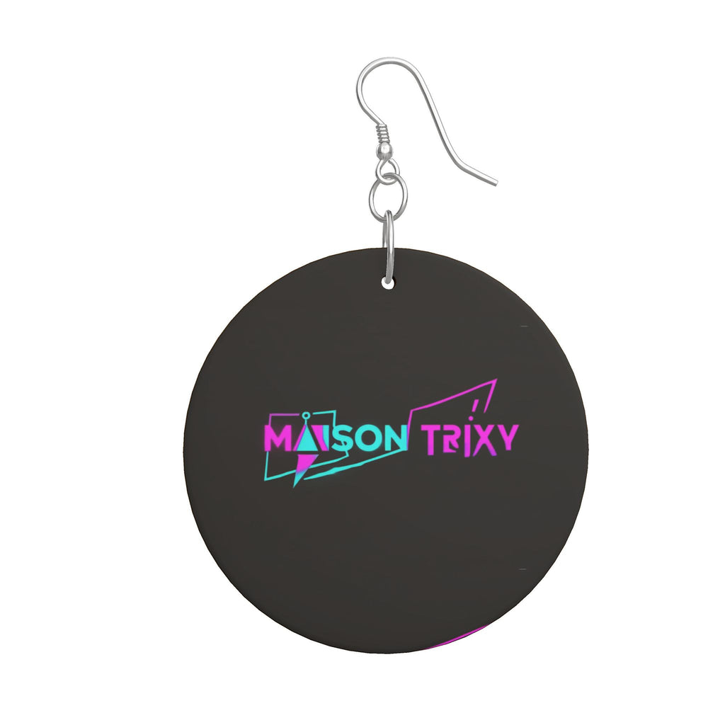 Maison Trixy Boucles d'oreilles en bois Formes Organiques