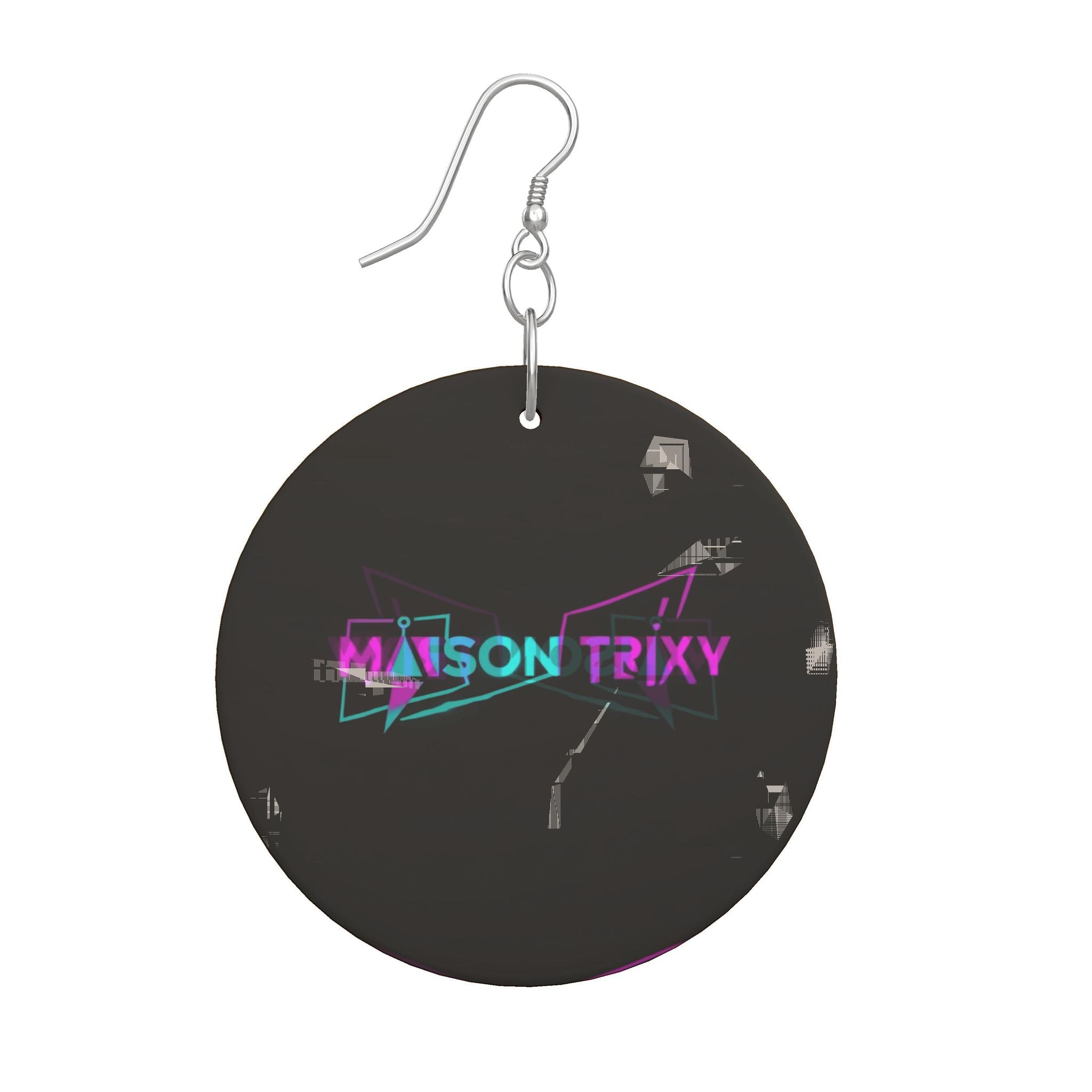 Maison Trixy Boucles d'oreilles en bois Formes Organiques