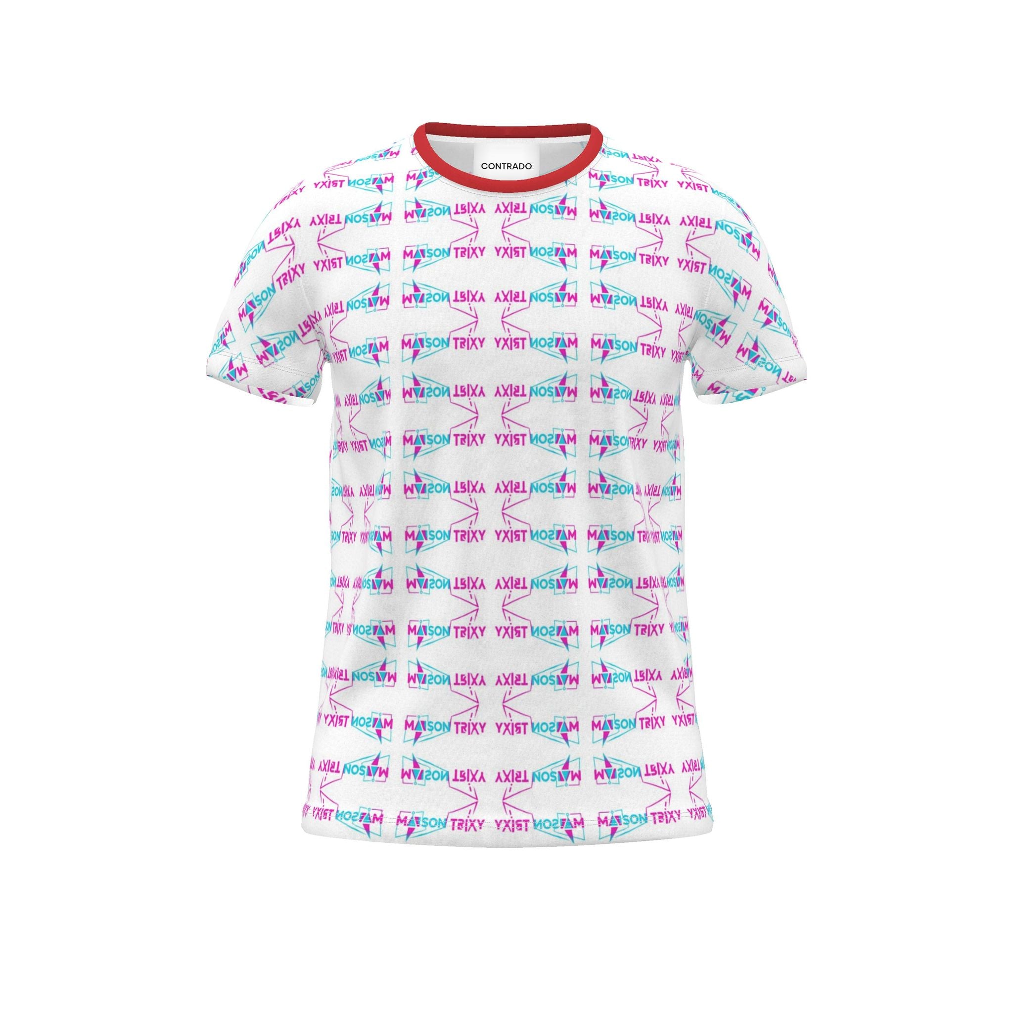 Maison Trixy Multi Cut And Sew All Over Print T Shirt