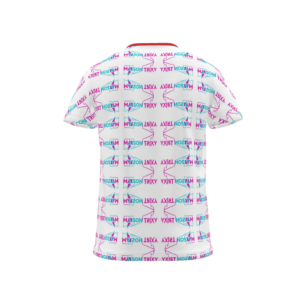 Maison Trixy Multi Cut And Sew All Over Print T Shirt