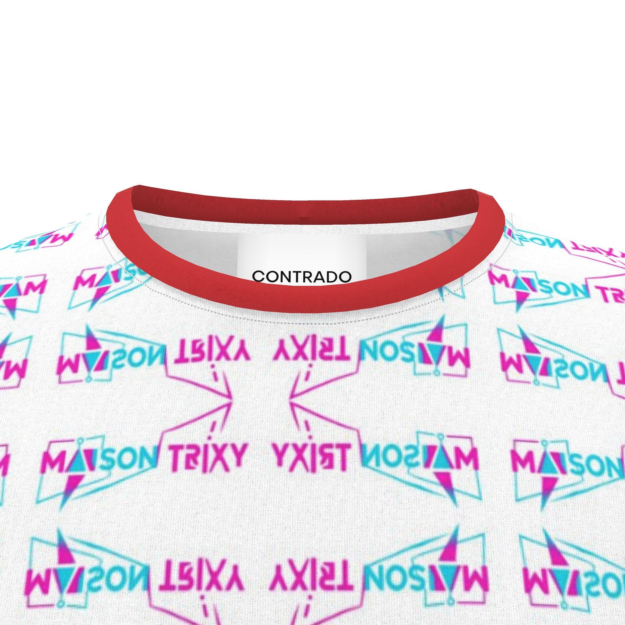 Maison Trixy Multi Cut And Sew All Over Print T Shirt