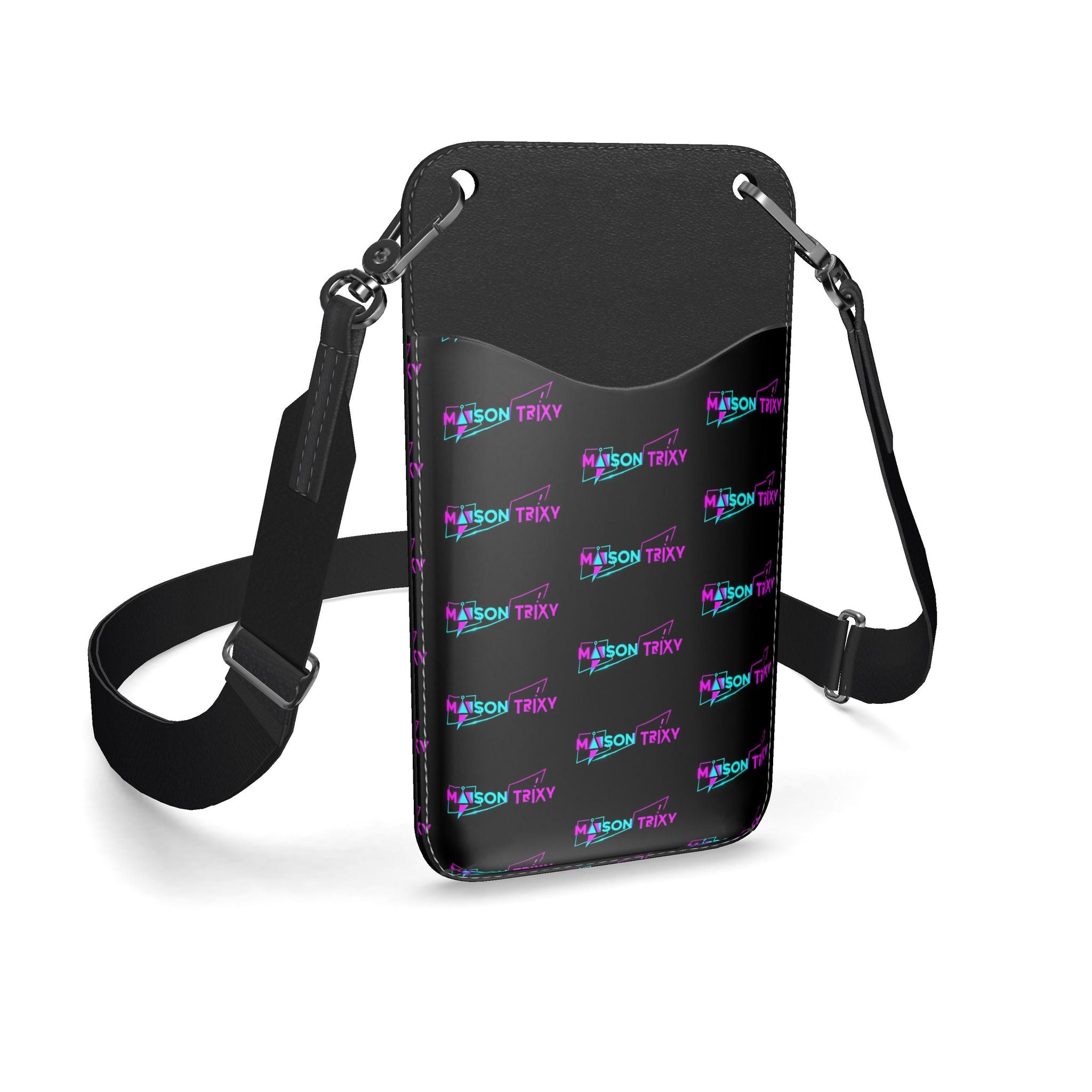 Maison Trixy Étui de téléphone en cuir avec sangle