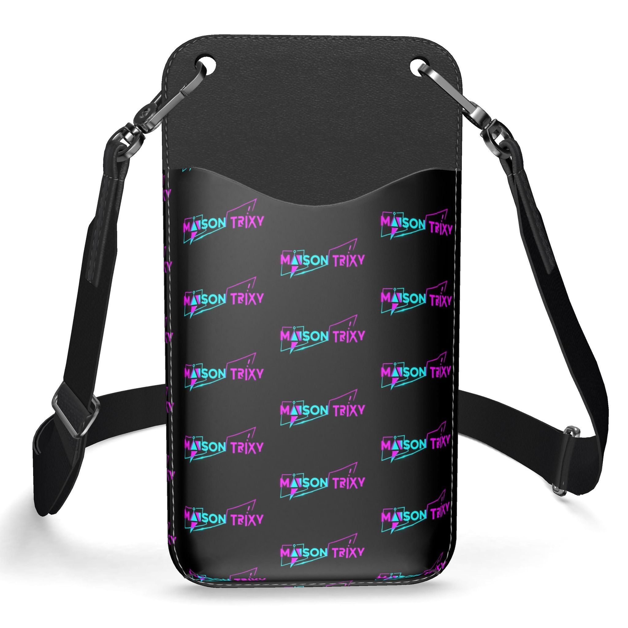 Maison Trixy Étui de téléphone en cuir avec sangle