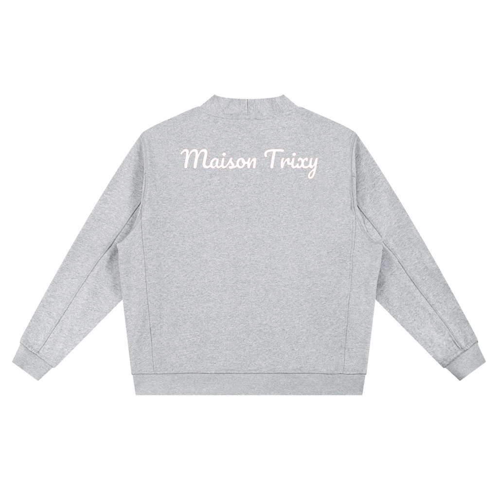 Maison Trixy Classic Essential Heavyweight Sweat Cardigan