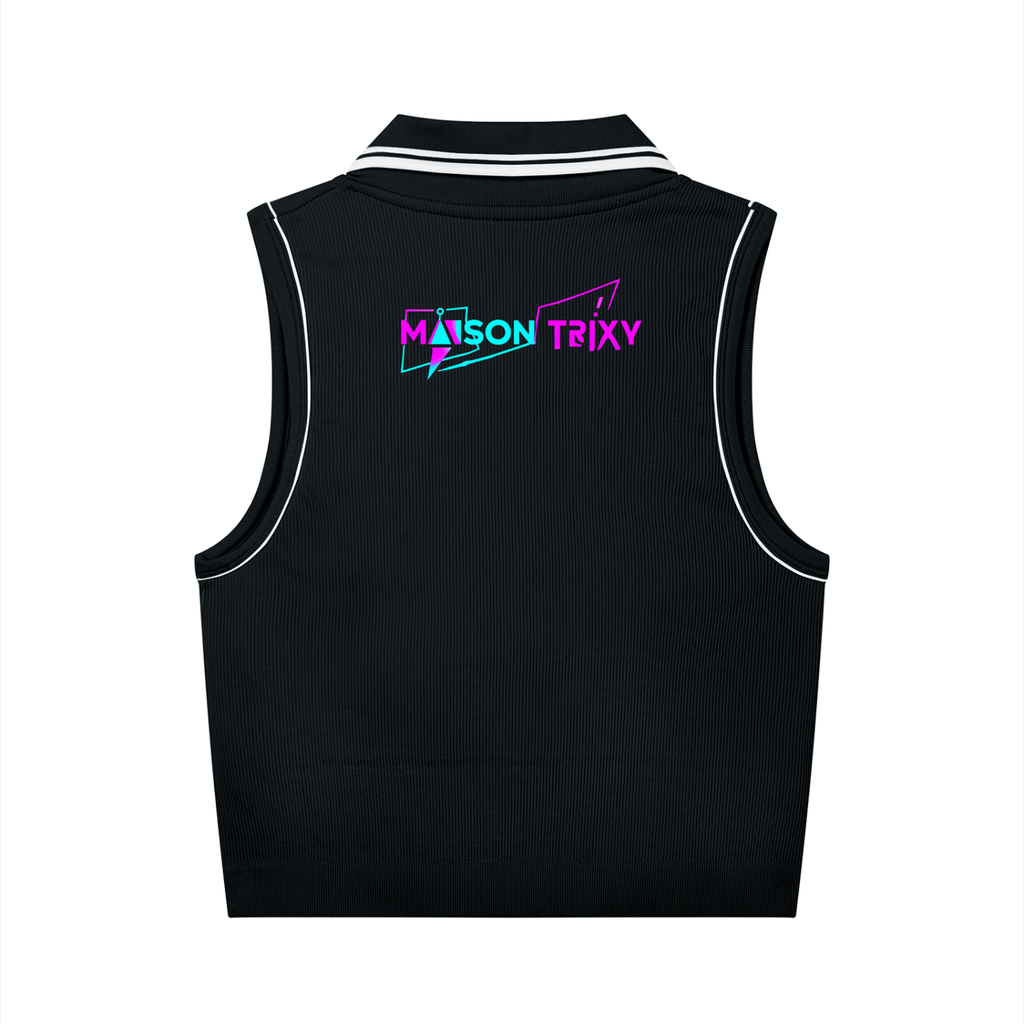 Maison Trixy Women's Polo Yoga Tank Top