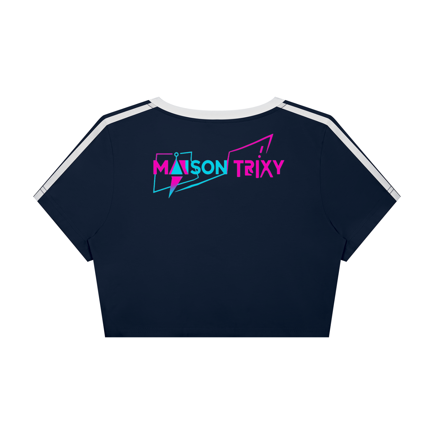 Maison Trixy Women’s Slim Fit Color Block T-Shirt