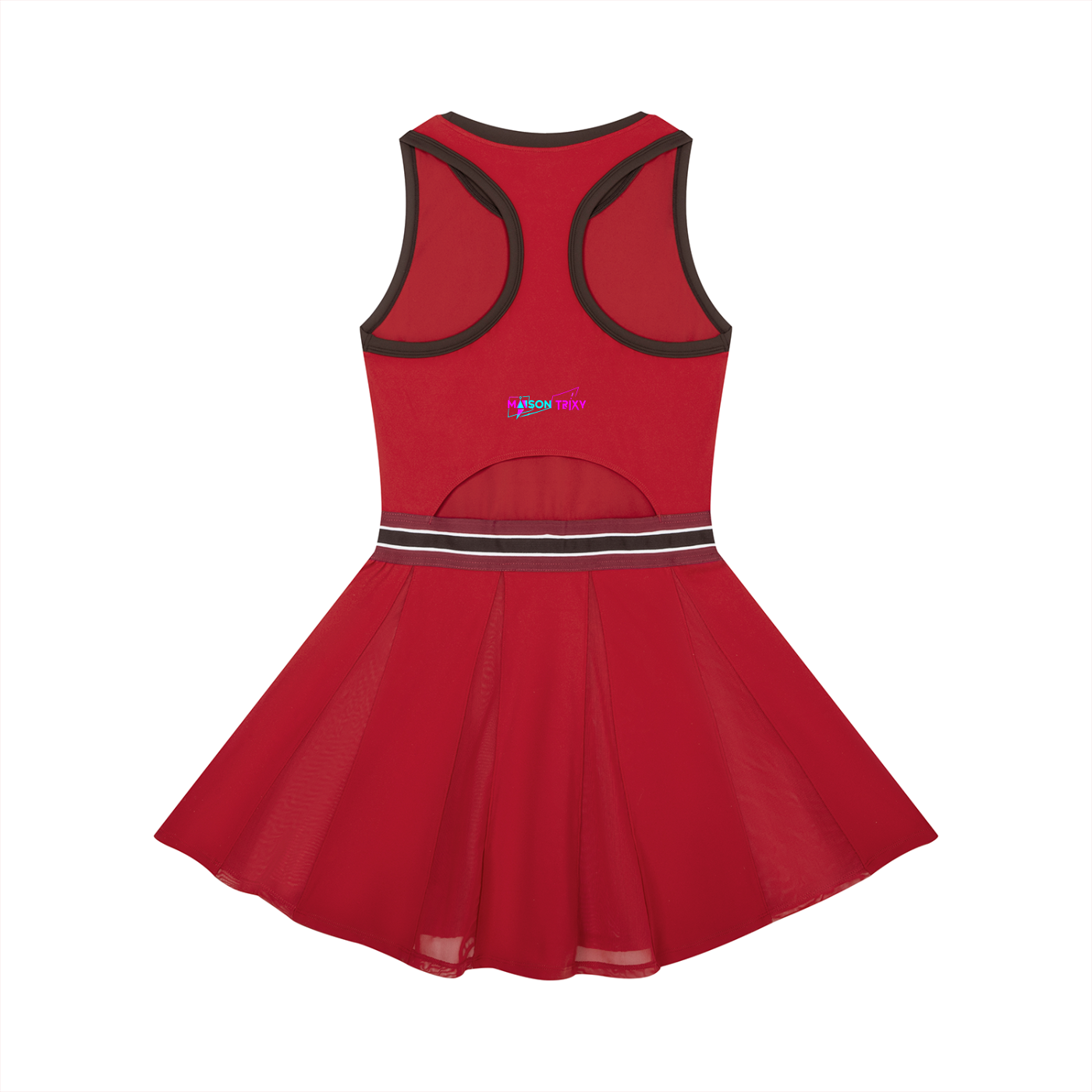 Maison Trixy Women's Color Block A-Line Sleeveless Dress