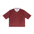 Trixy Corp new logo Pinstripe Collared Soccer Jersey