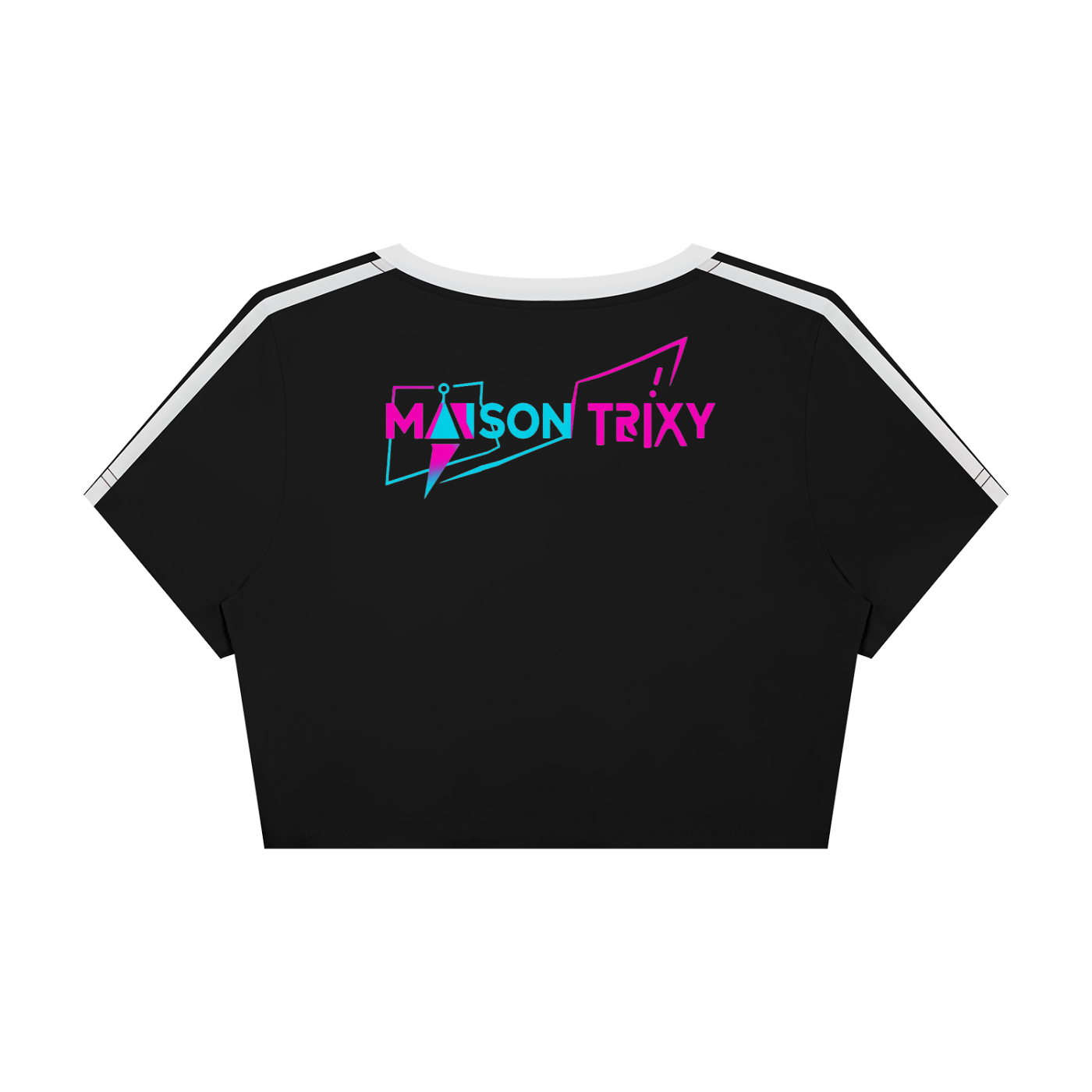 Maison Trixy Women’s Slim Fit Color Block T-Shirt