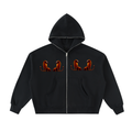 Trixy Corp New logo Fleeced Full-Zip Boxy Hoodie