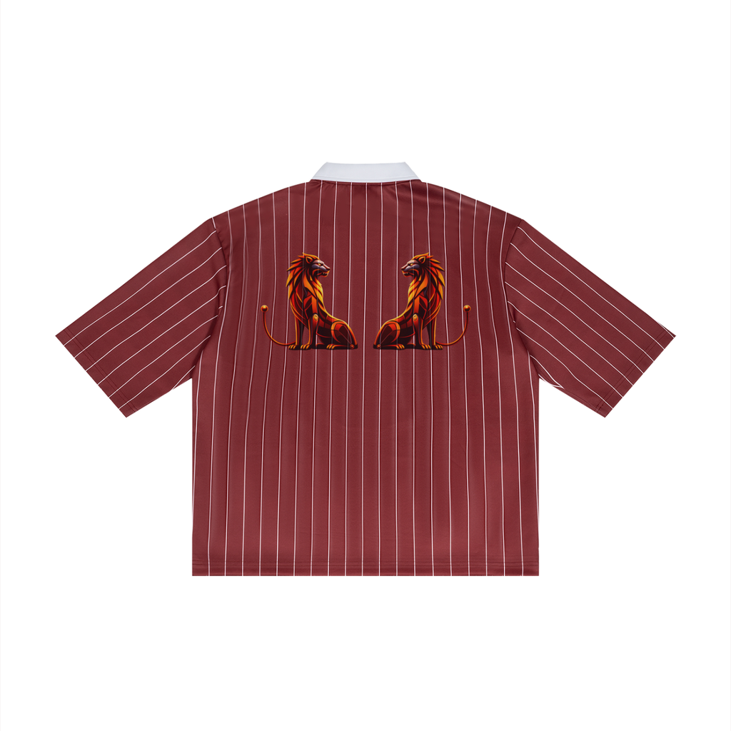 Trixy Corp new logo Pinstripe Collared Soccer Jersey