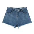 Maison Trixy Women’s Vintage Wash High Rise Denim Shorts