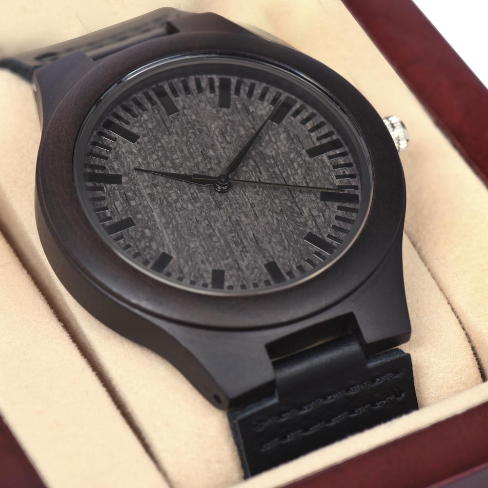 Trixy Corporation Globe Wooden Watch