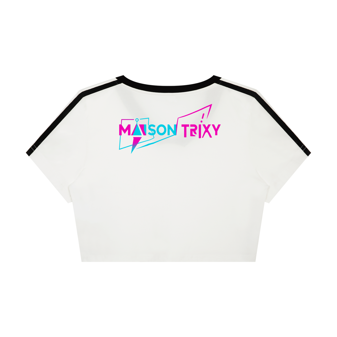 Maison Trixy Women’s Slim Fit Color Block T-Shirt