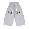 Trixy Corp New logo Plaid Loose Capri Shorts