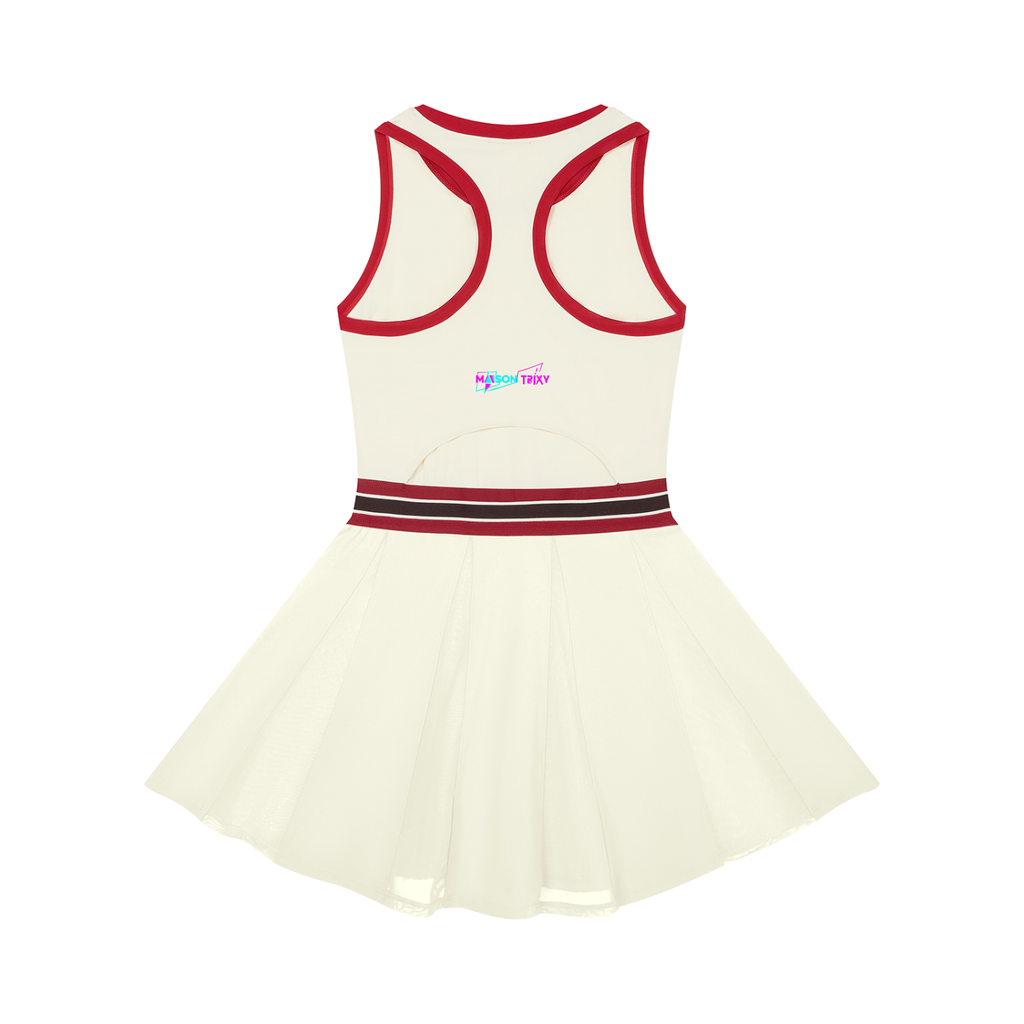 Maison Trixy Women's Color Block A-Line Sleeveless Dress