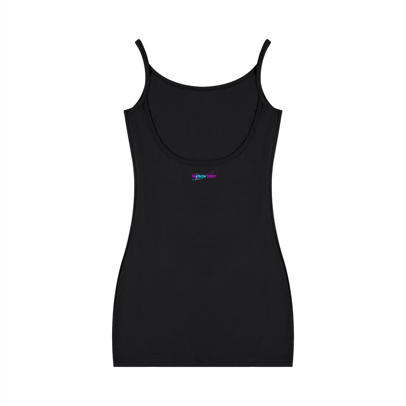 Maison Trixy Women's Solid Tight Sleeveless Dress