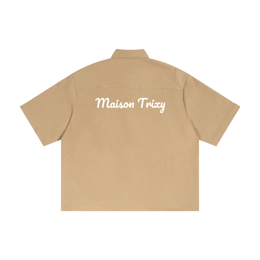 Maison Trixy Boxy Heavyweight Short Sleeve Shirt