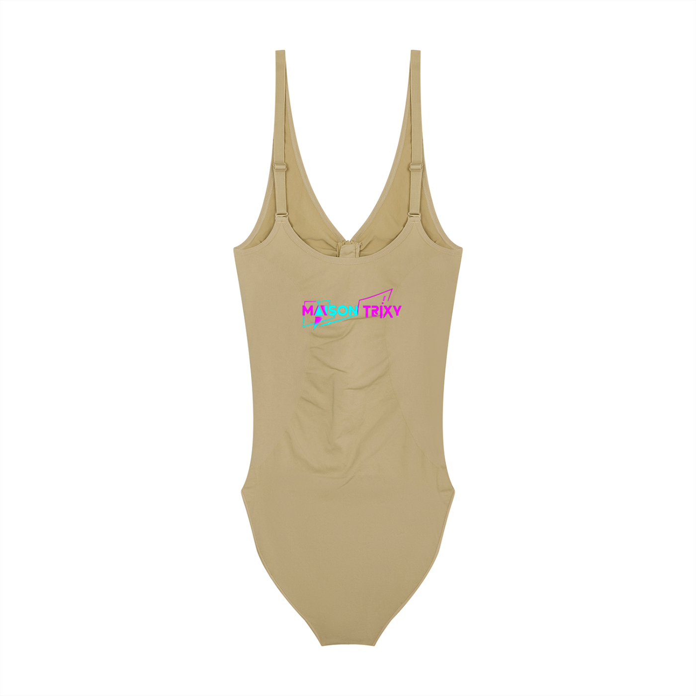 Maison Trixy Women’s Full-Zip Ruched Bodysuit