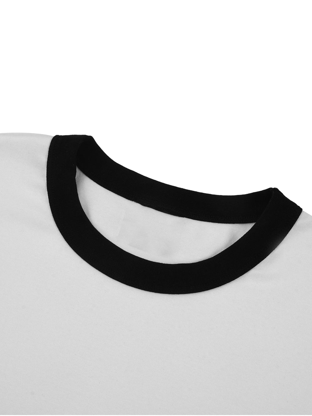 Maison Trixy Contrast Edge Ribbed Crewneck T-Shirt
