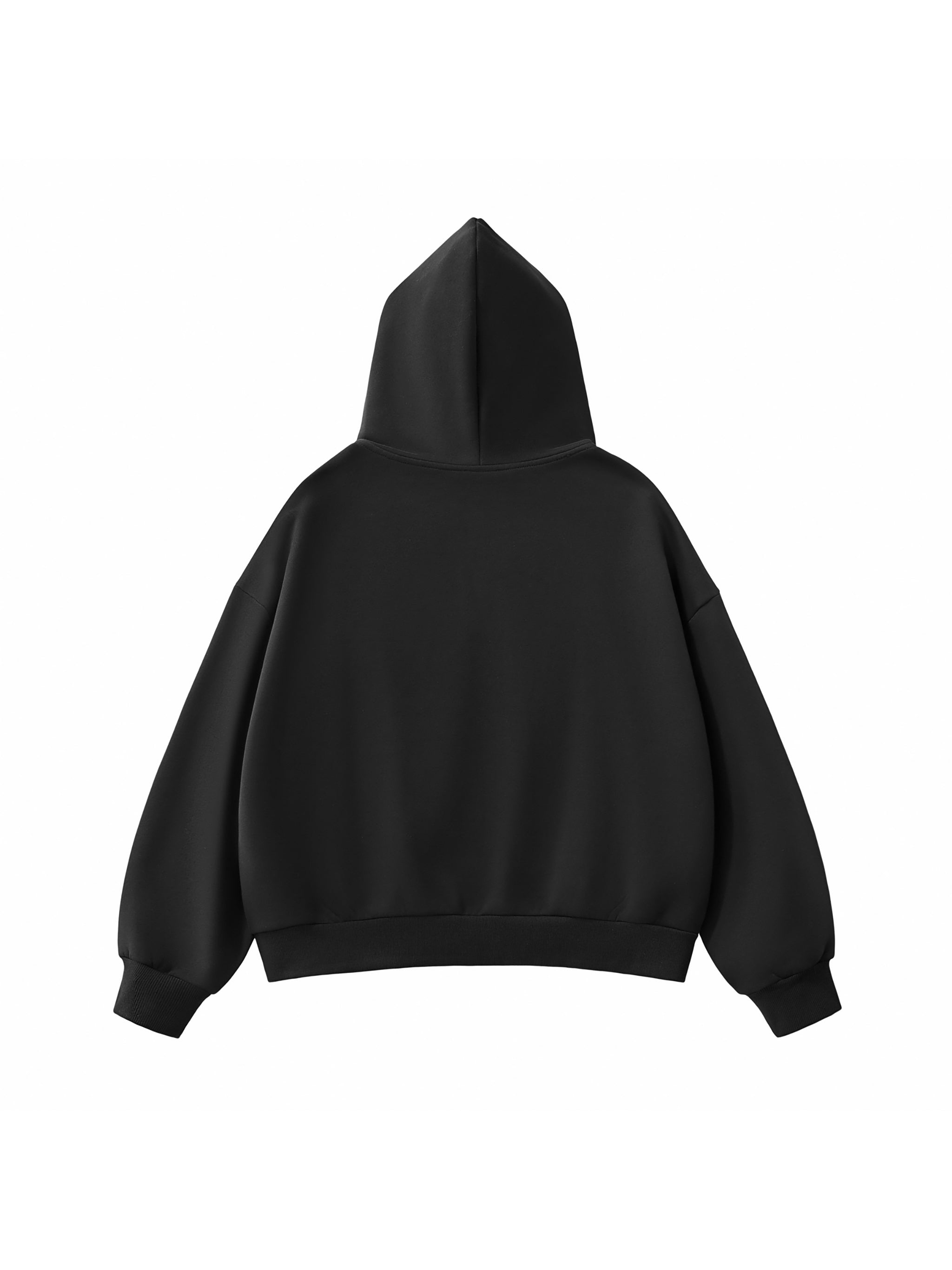 Trixy Corp New logo Fleeced Full-Zip Boxy Hoodie