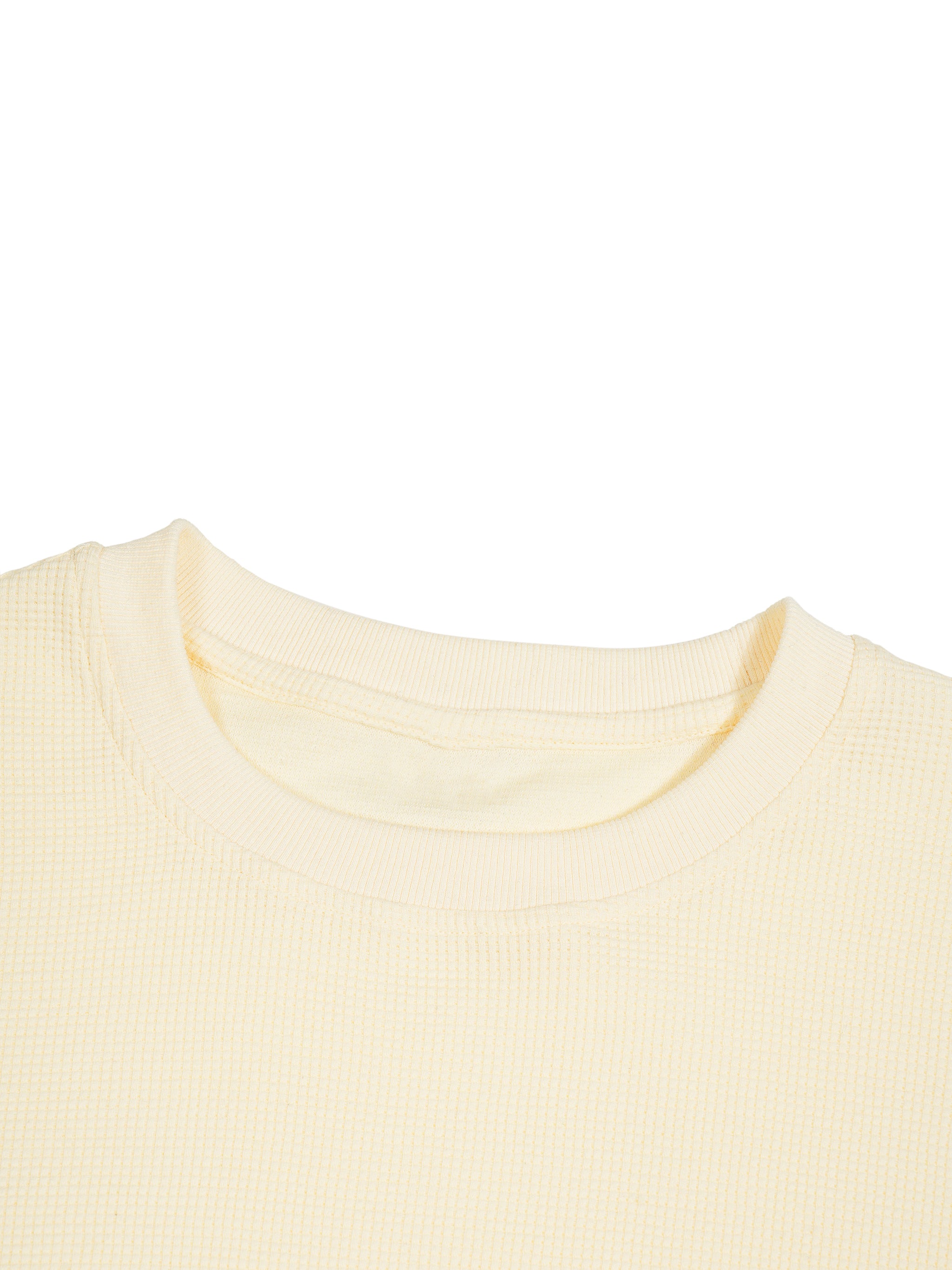 Trixy Corp New logo Waffle Raw Edge T-Shirt