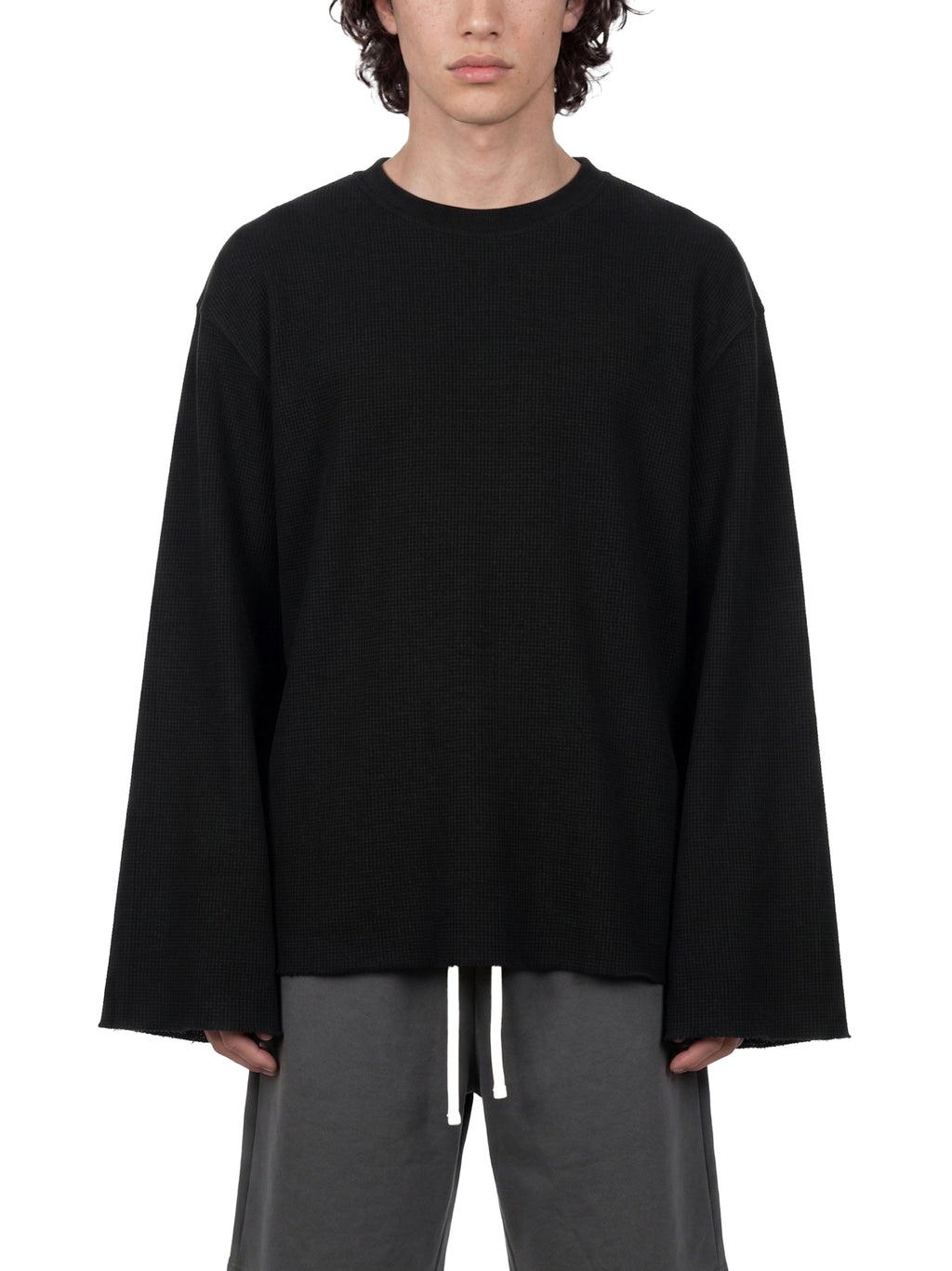 Trixy Corp New logo Waffle Raw Edge T-Shirt
