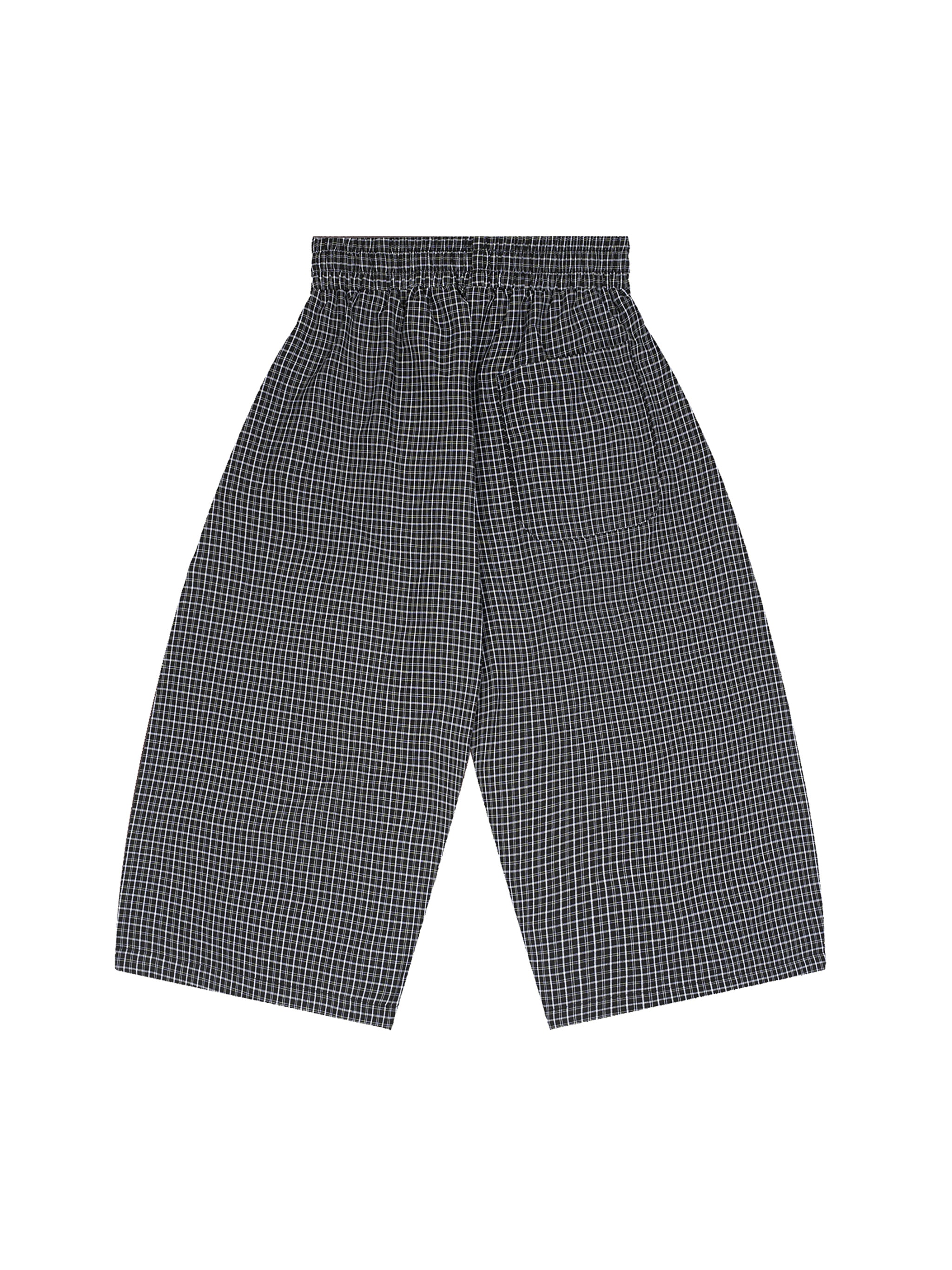 Trixy Corp New logo Plaid Loose Capri Shorts