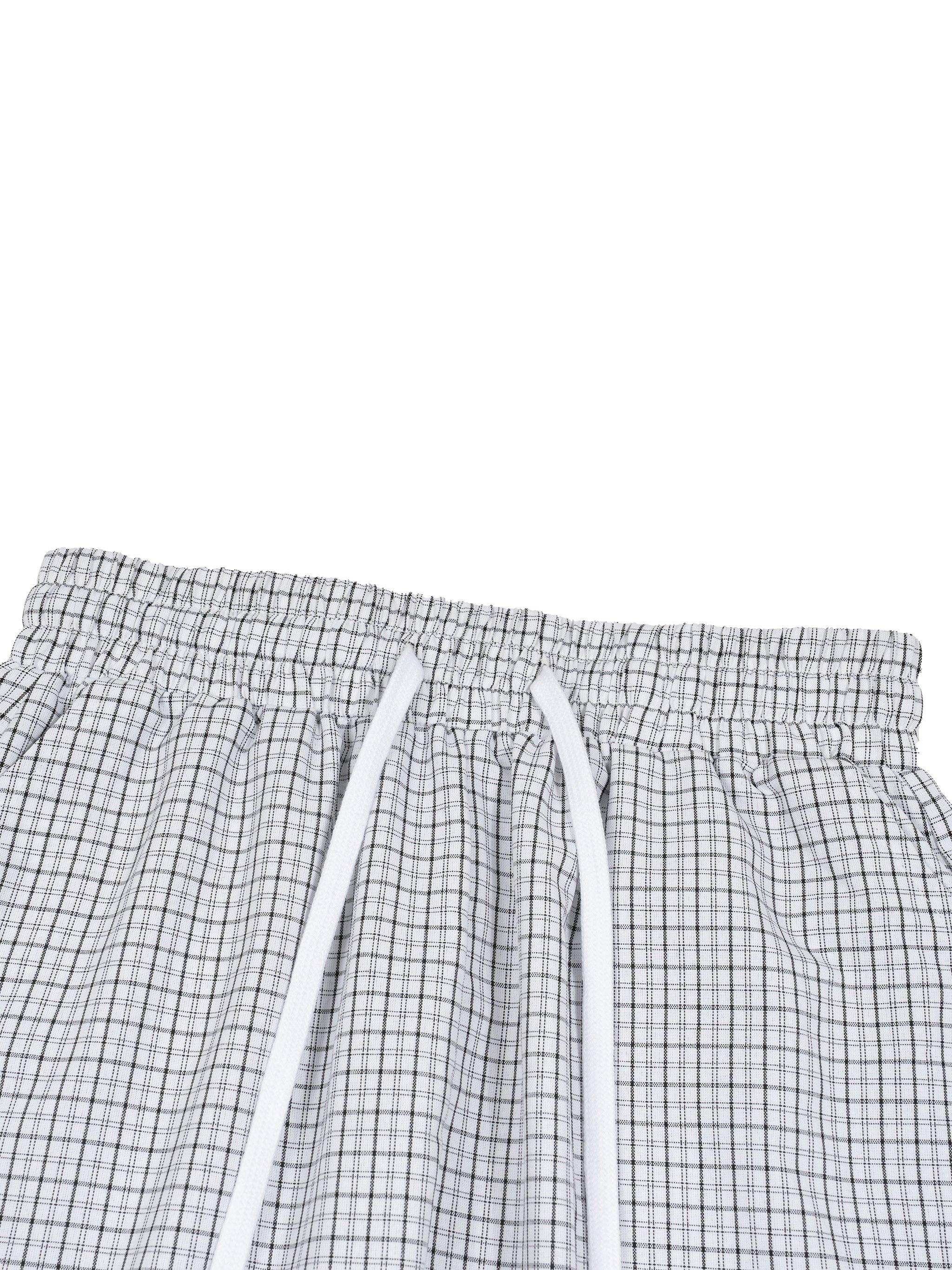 Trixy Corp New logo Plaid Loose Capri Shorts