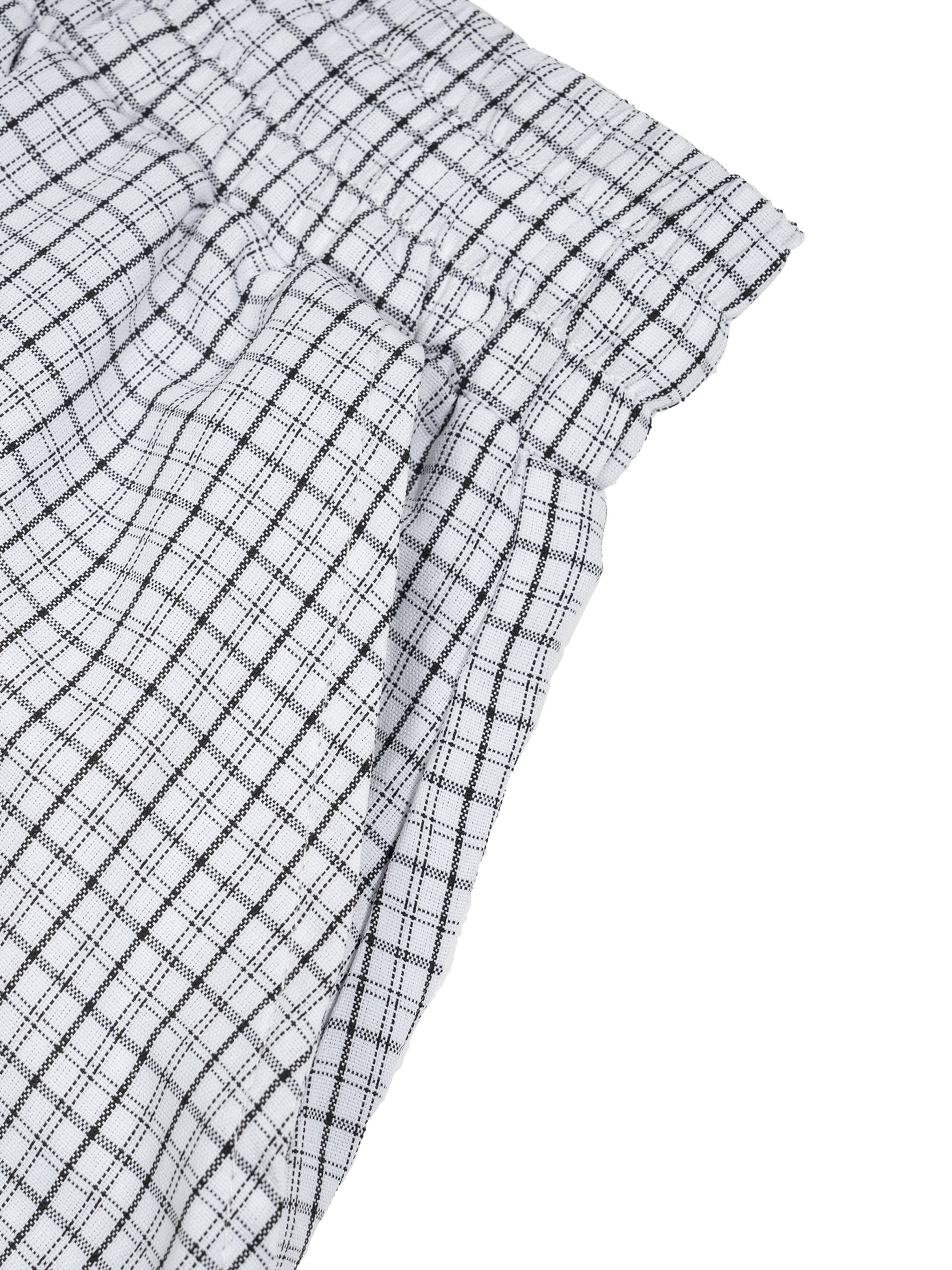 Trixy Corp New logo Plaid Loose Capri Shorts