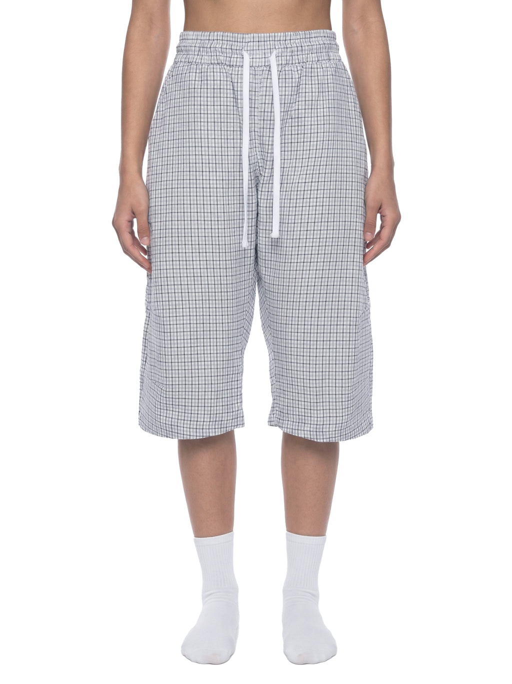 Trixy Corp New logo Plaid Loose Capri Shorts