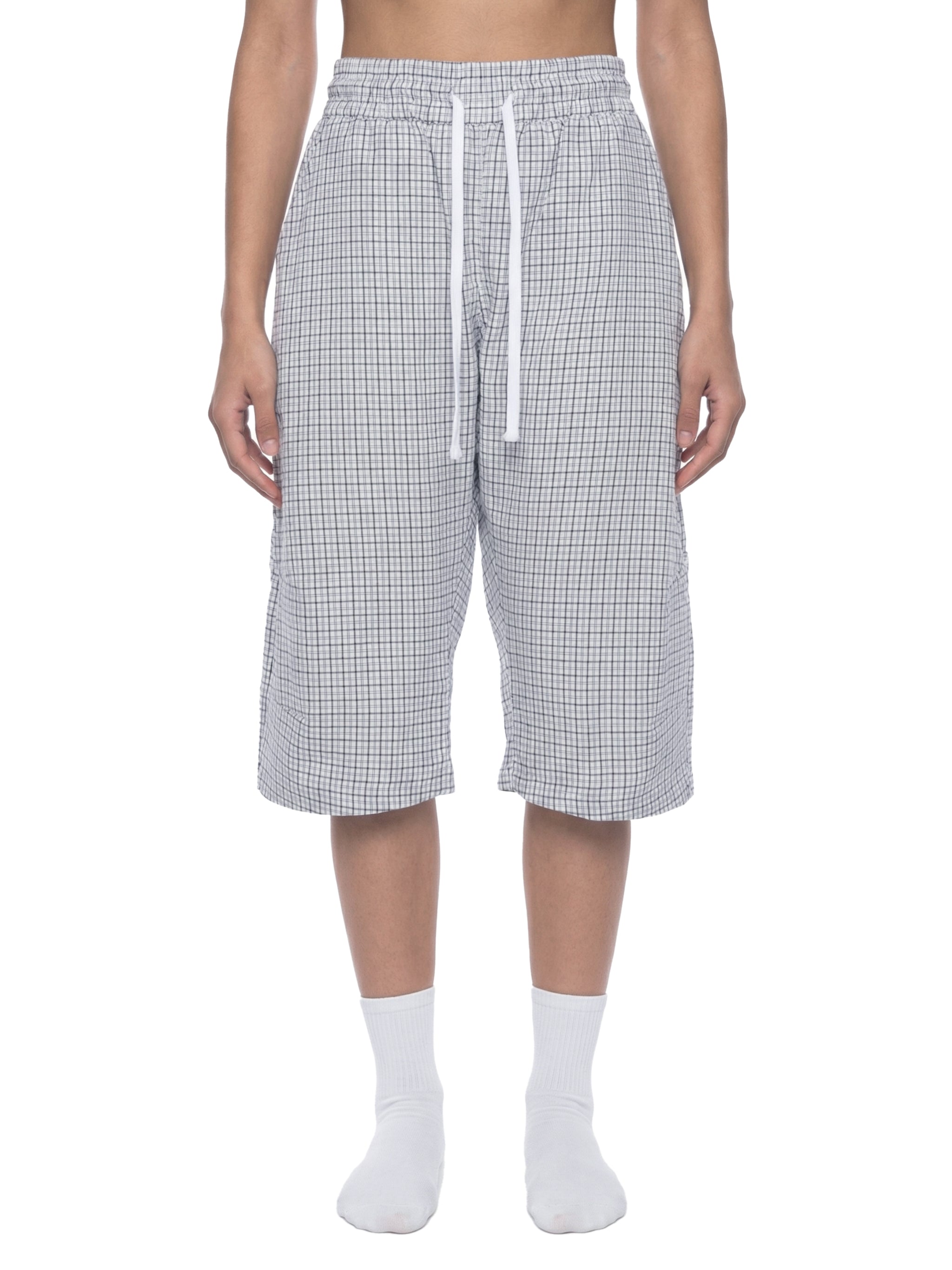 Trixy Corp New logo Plaid Loose Capri Shorts