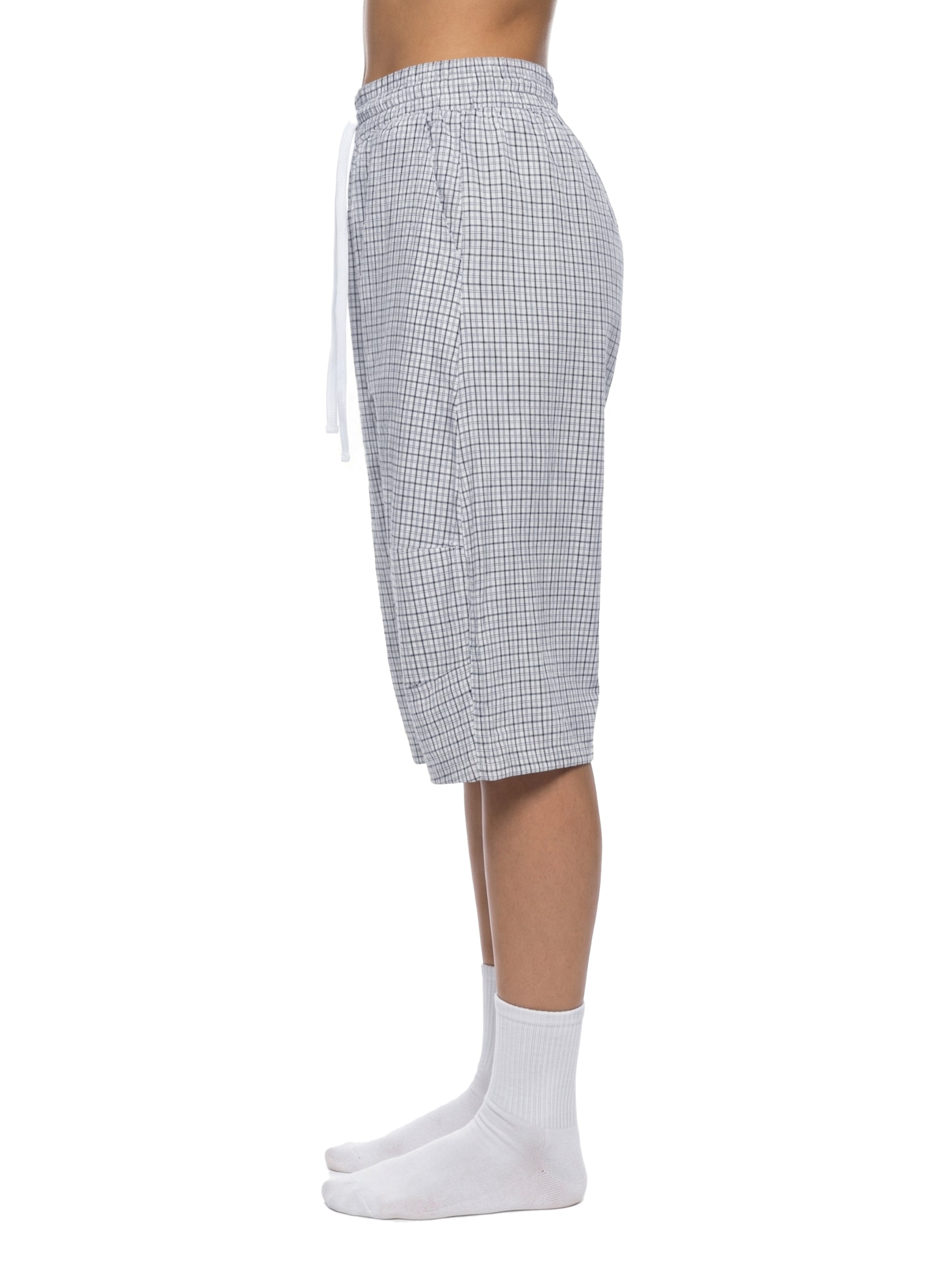 Trixy Corp New logo Plaid Loose Capri Shorts