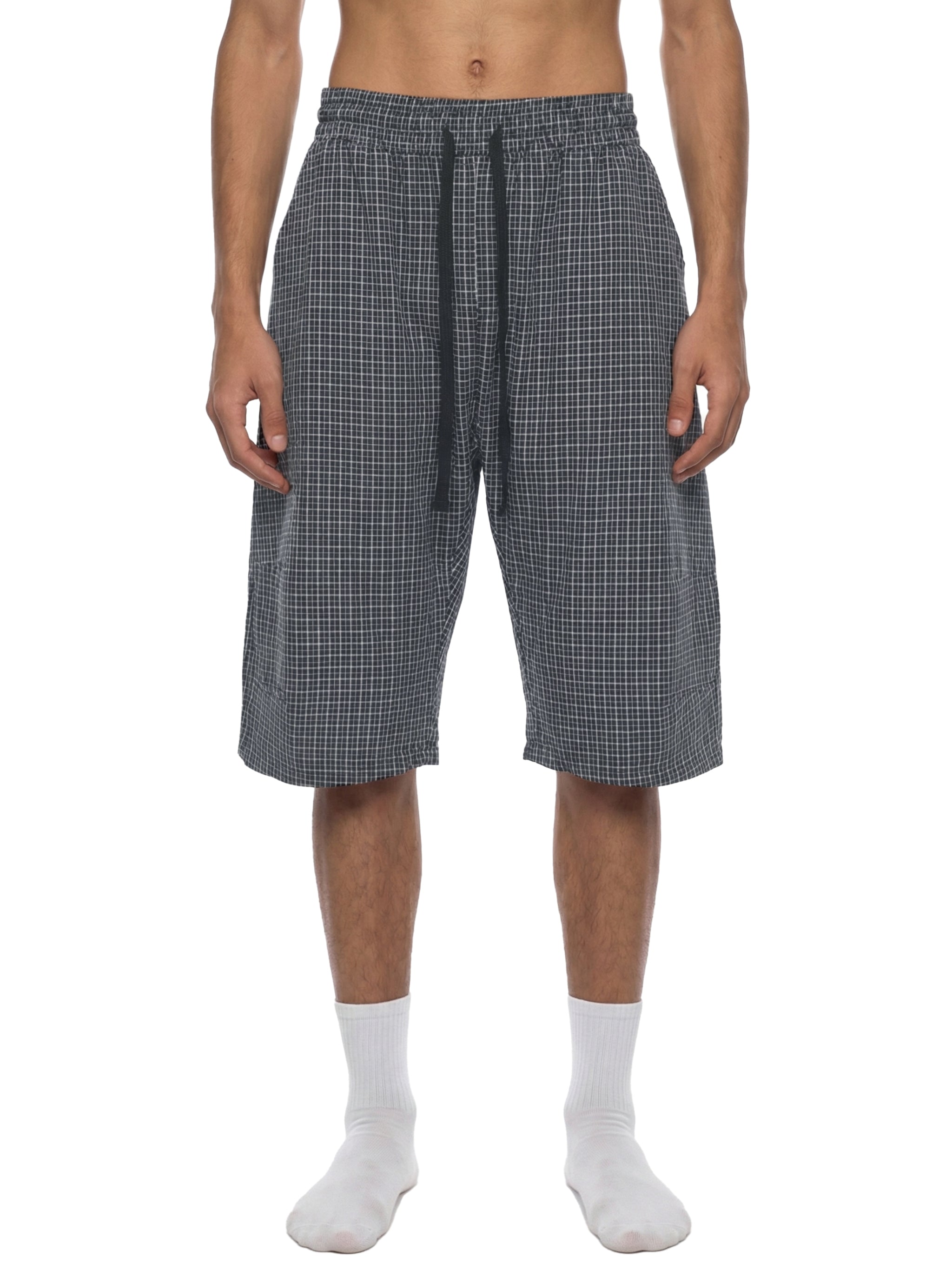 Trixy Corp New logo Plaid Loose Capri Shorts
