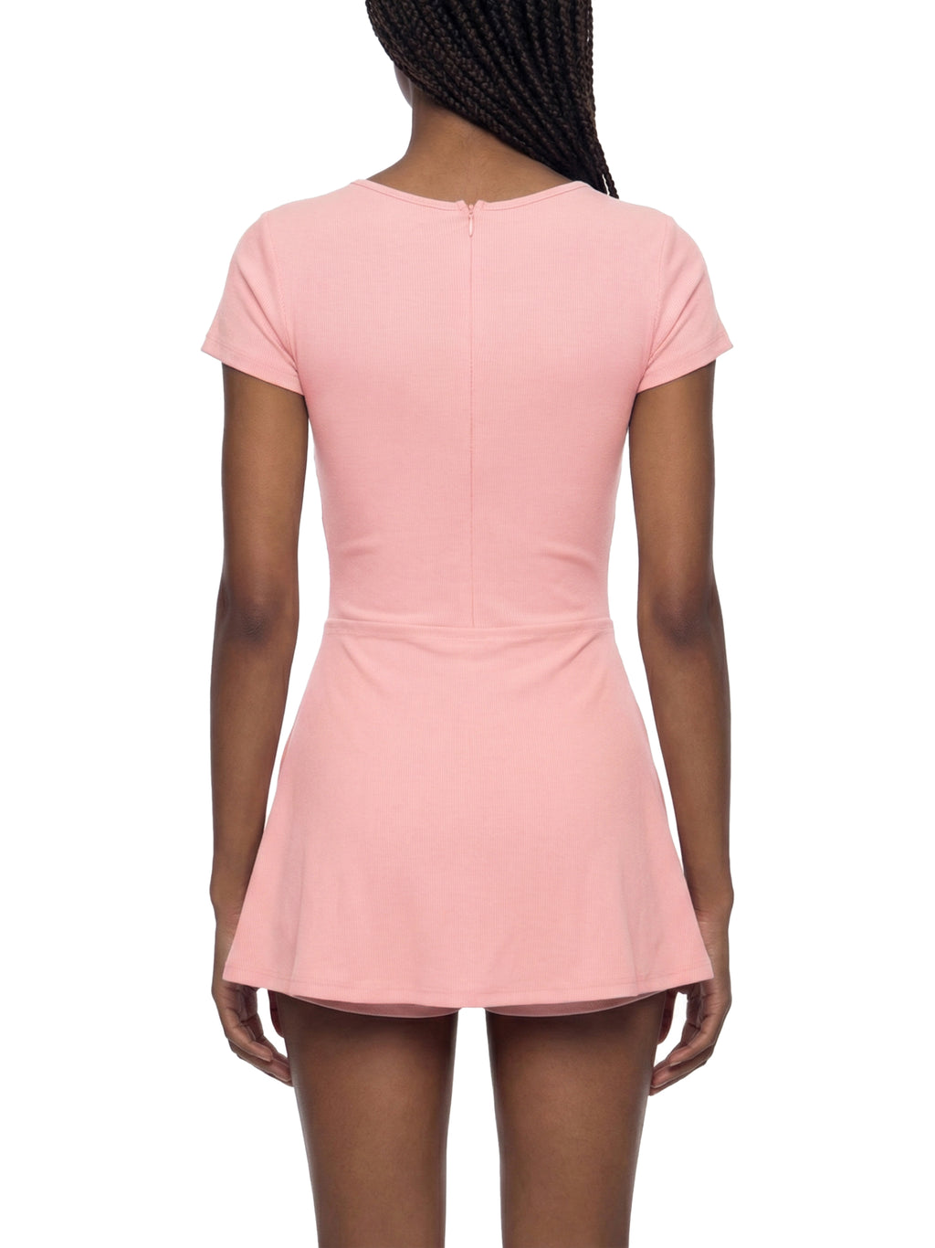 Maison Trixy Women's Dual-Function Cape Tie-Waist Romper