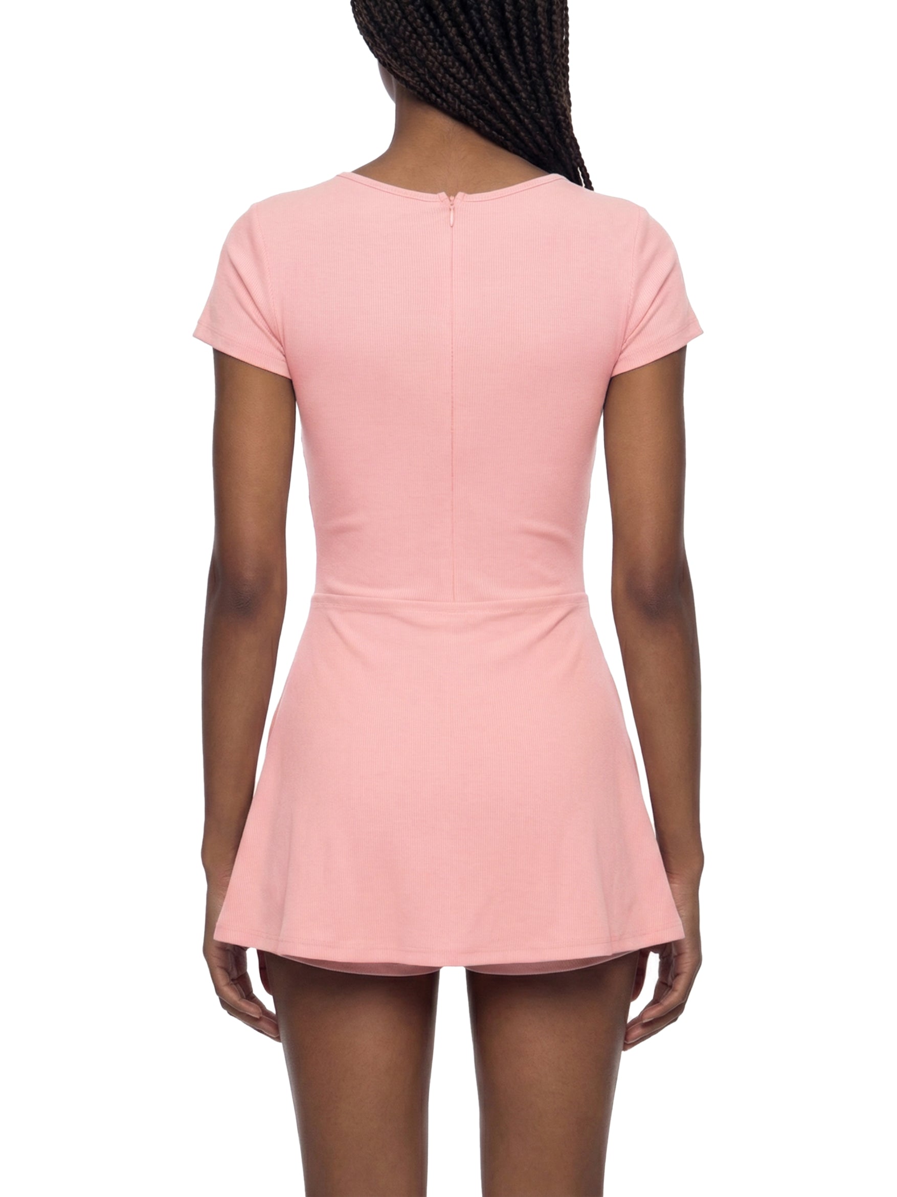 Maison Trixy Women's Dual-Function Cape Tie-Waist Romper