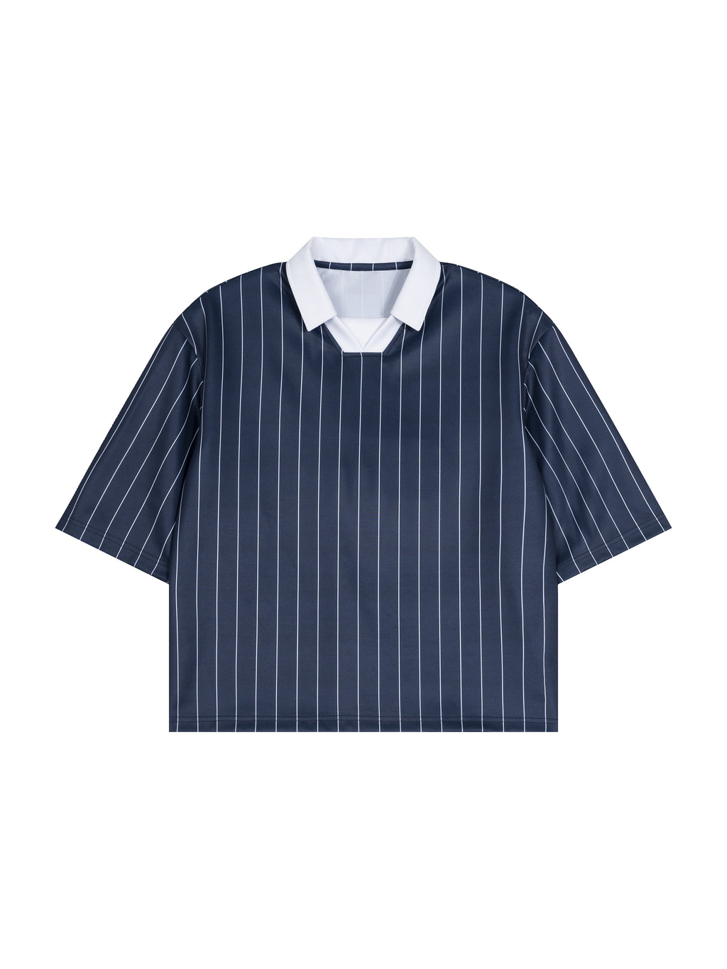 Trixy Corp new logo Pinstripe Collared Soccer Jersey