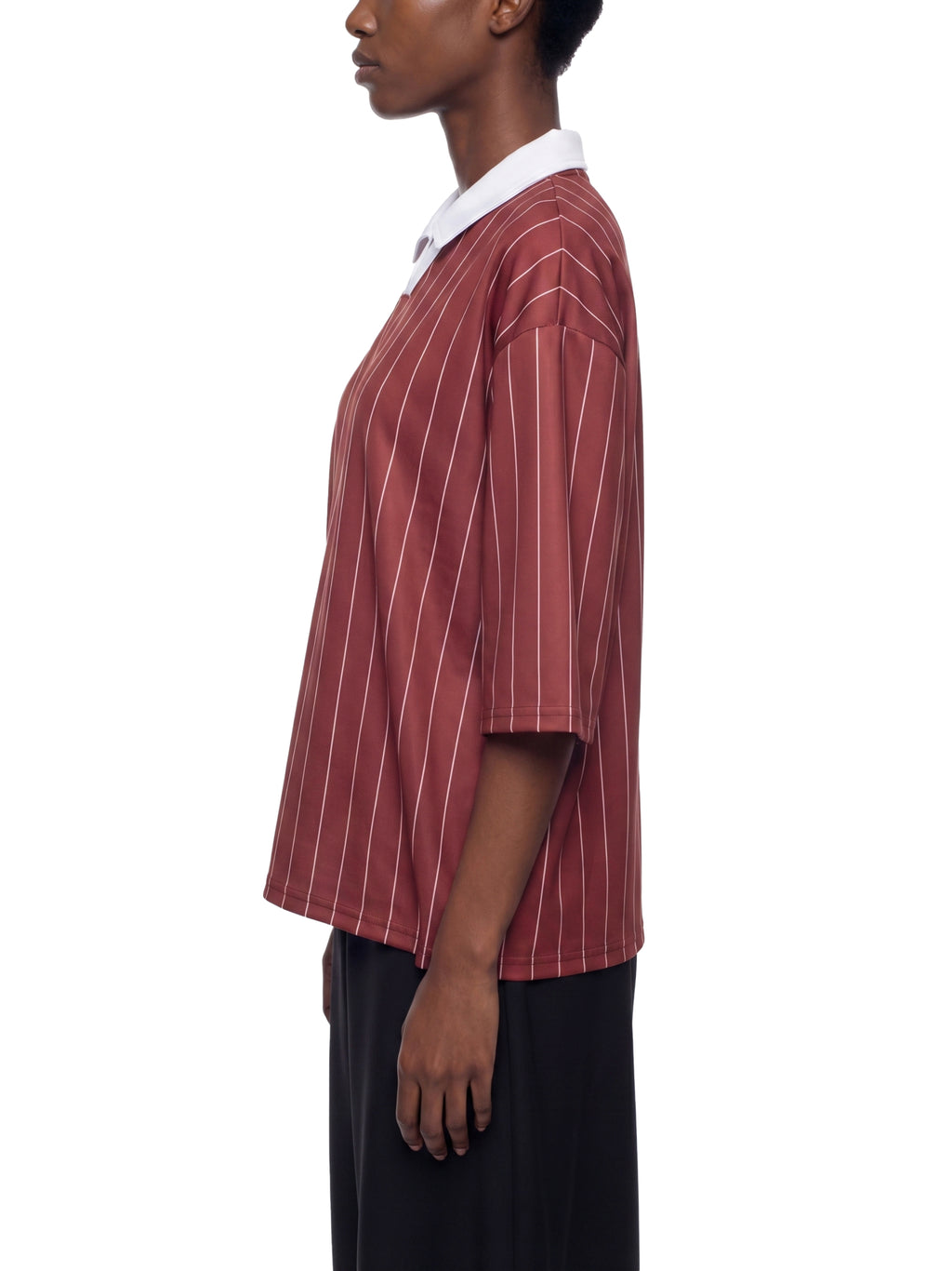 Trixy Corp new logo Pinstripe Collared Soccer Jersey
