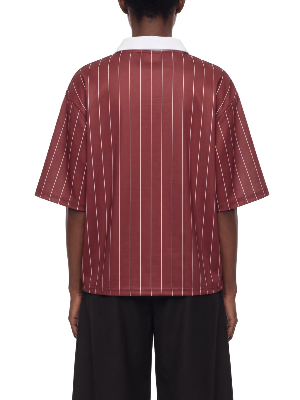 Trixy Corp new logo Pinstripe Collared Soccer Jersey