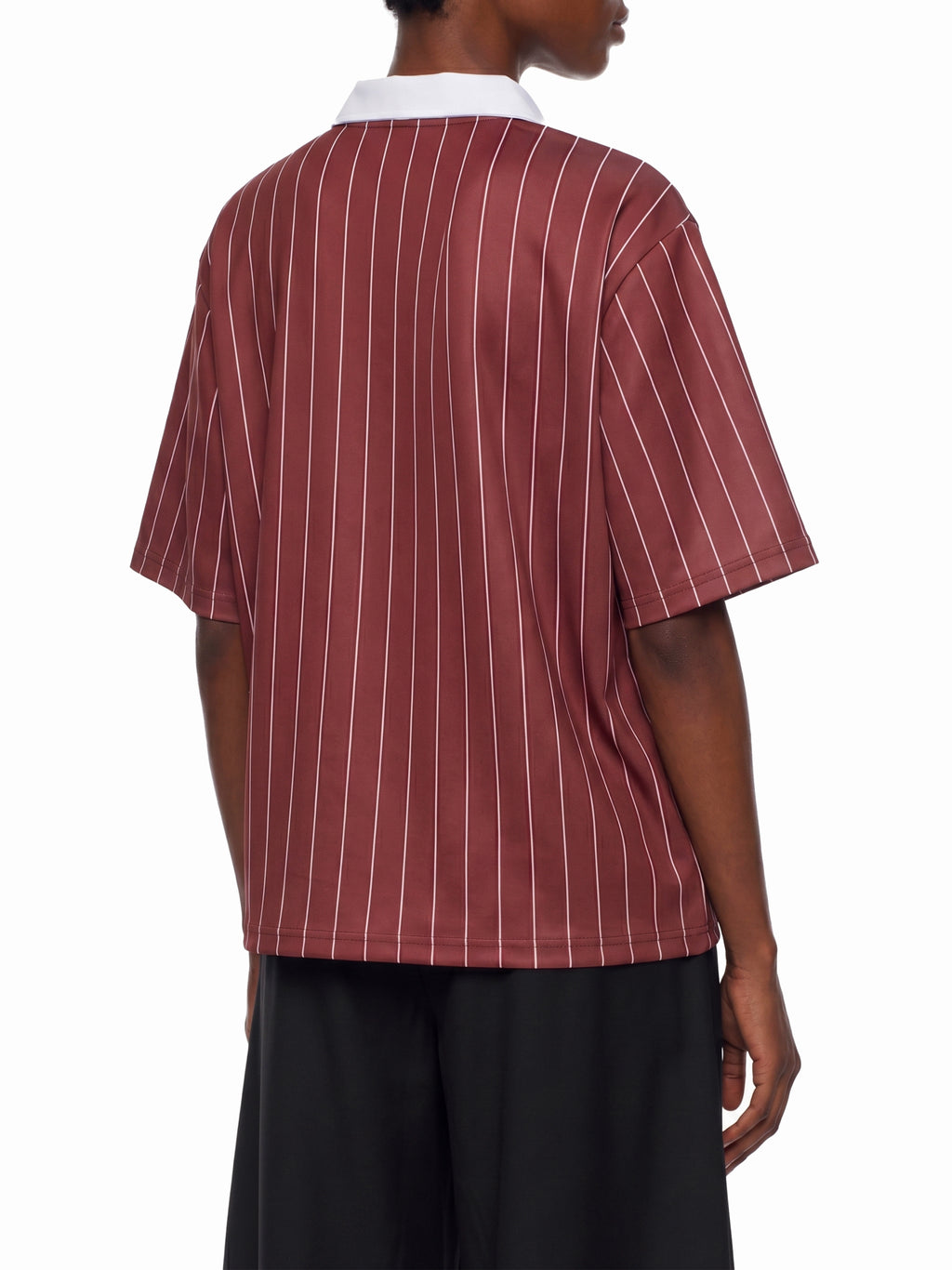 Trixy Corp new logo Pinstripe Collared Soccer Jersey