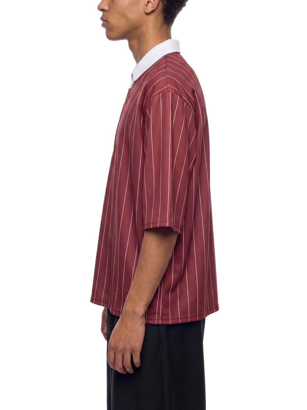 Trixy Corp new logo Pinstripe Collared Soccer Jersey