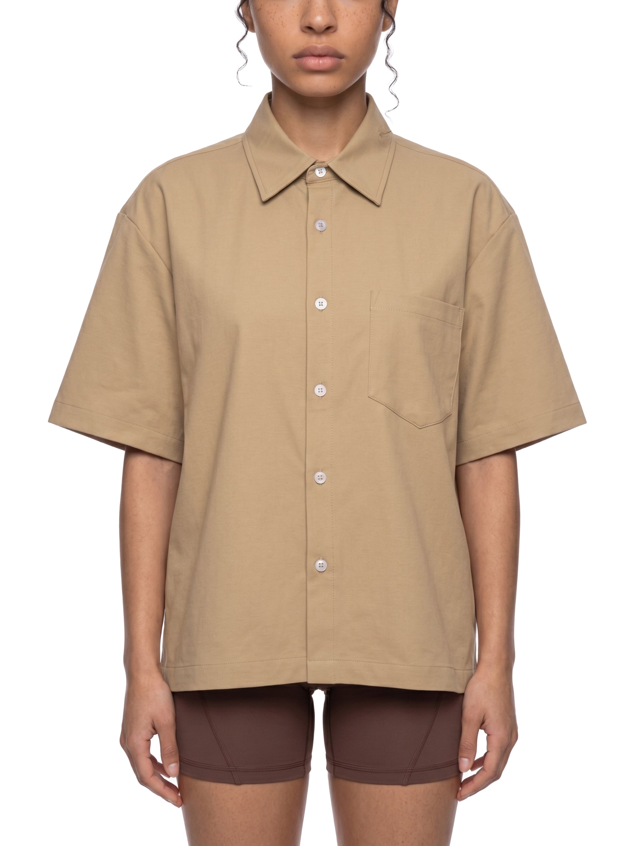 Maison Trixy Boxy Heavyweight Short Sleeve Shirt