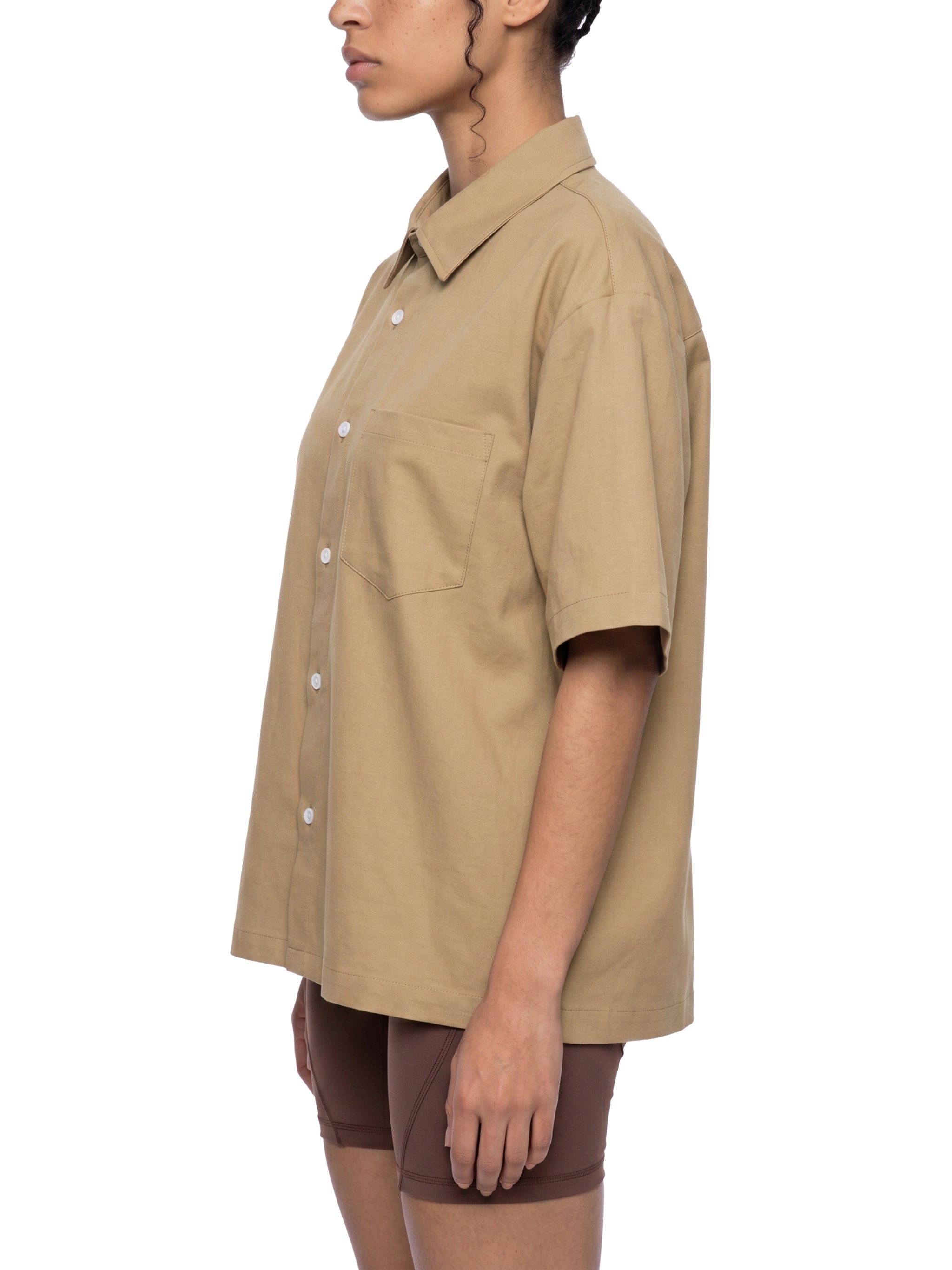 Maison Trixy Boxy Heavyweight Short Sleeve Shirt