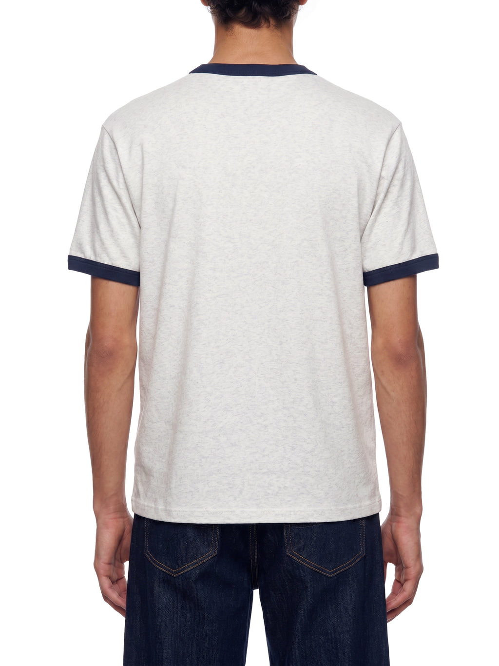 Maison Trixy Contrast Edge Ribbed Crewneck T-Shirt