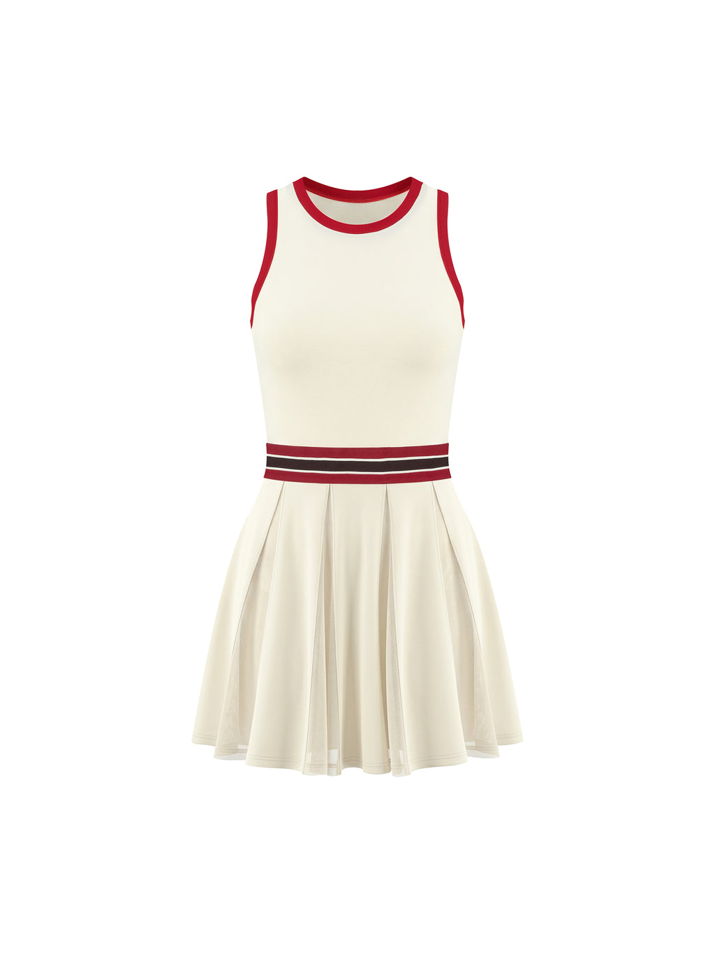 Maison Trixy Women's Color Block A-Line Sleeveless Dress